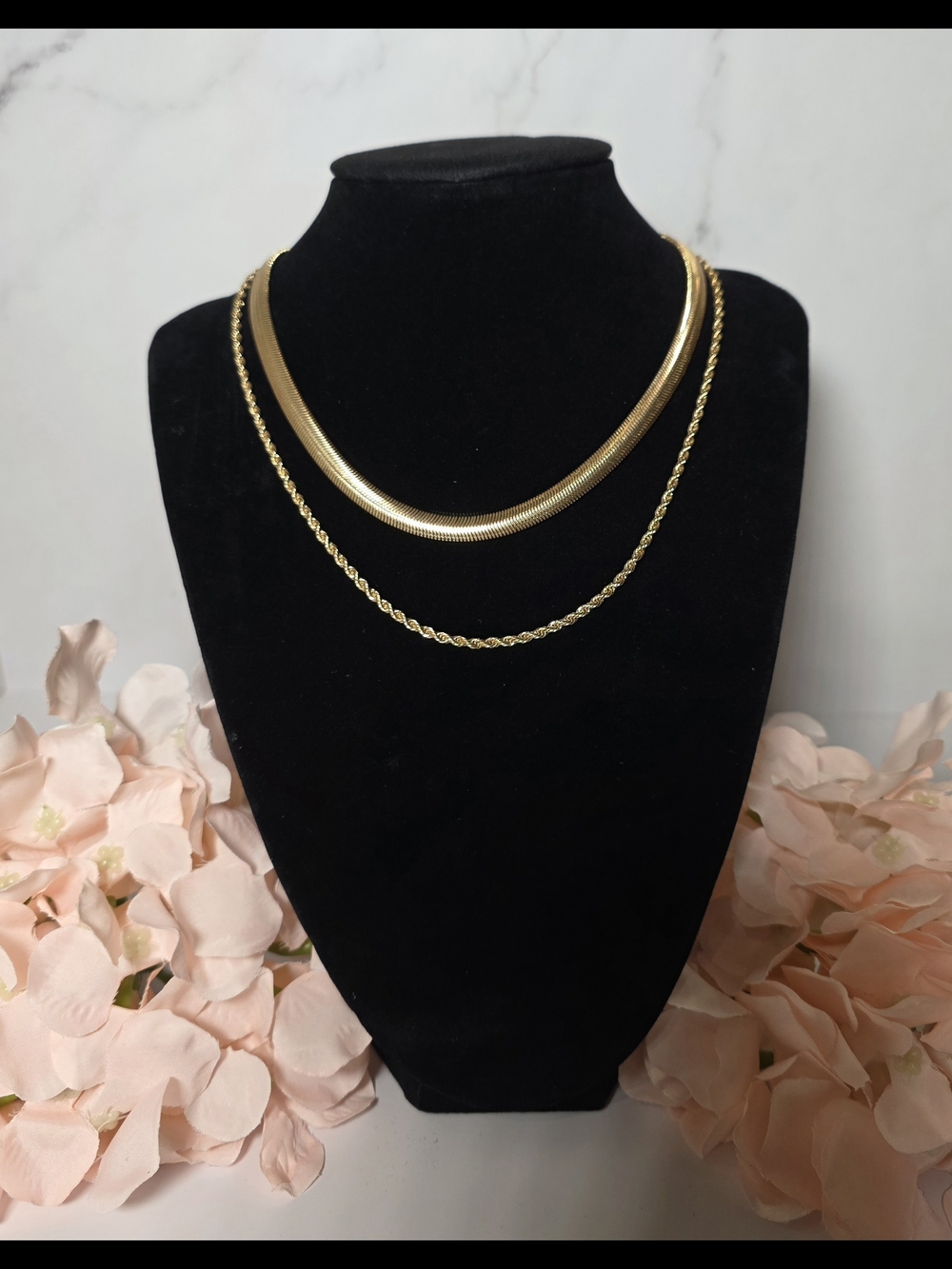 Forever 21 - Gold Layered Snake and Rope Necklace Set